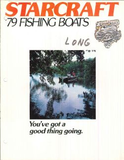 1979 Starcraft Fishing Catalog Cover