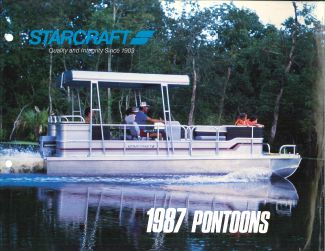 1987 Starcraft Pontoon Catalog Cover