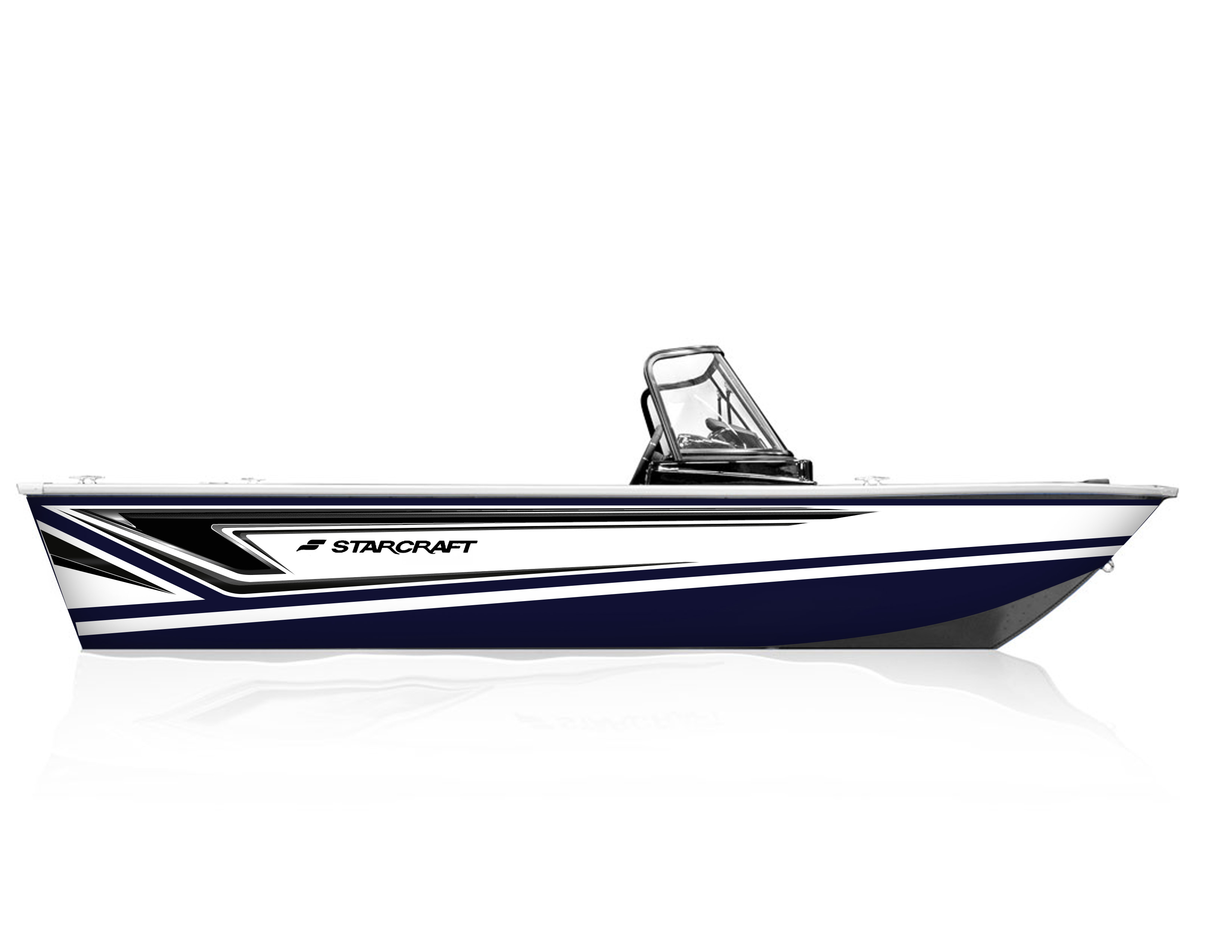 Blue w/ White Stripe Exterior