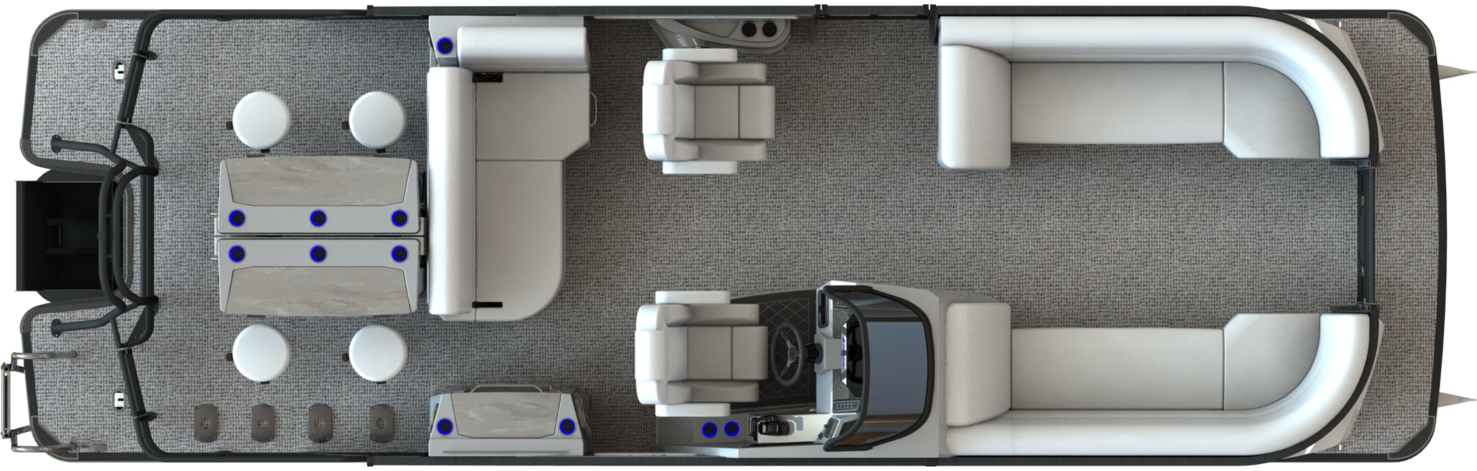 Overhead View of RX 25 DL DH Bar