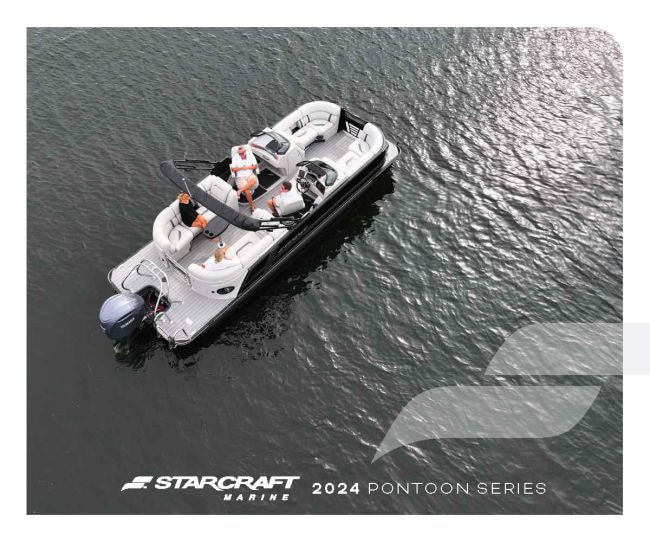 Couverture de brochure du ponton Starcraft 2024