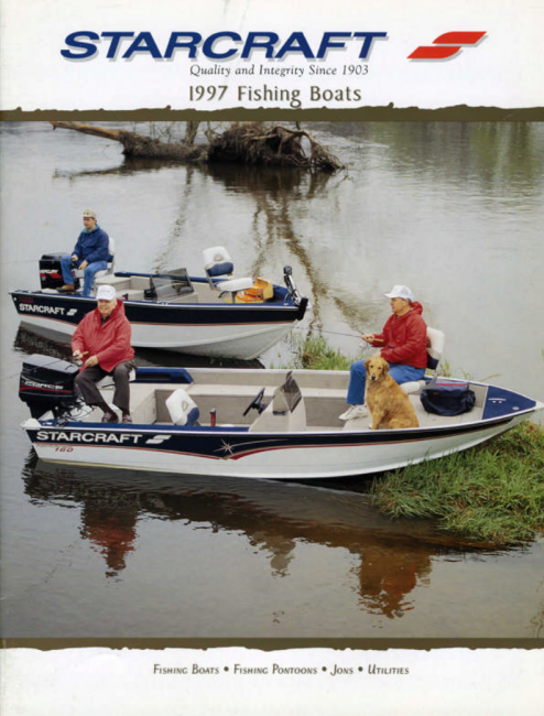 Pochette du catalogue de pêche Starcraft 1997
