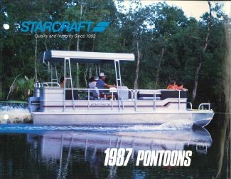 Pochette du catalogue Starcraft Pontoon 1987