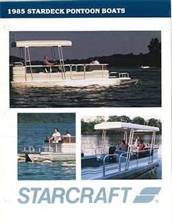 Pochette du catalogue du ponton Starcraft 1985