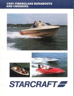 Pochette du catalogue Starcraft Runabouts 1985