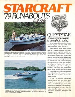 Couverture du catalogue Starcraft Runabouts 1979