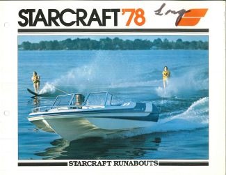 Pochette du catalogue Starcraft Runabouts 1978