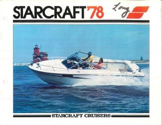 Pochette du catalogue des croiseurs Starcraft 1979