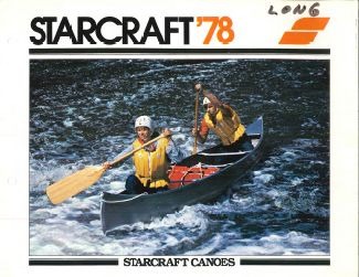 Pochette du catalogue des canoës Starcraft de 1979
