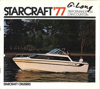 Couverture du catalogue des croiseurs Starcraft de 1977