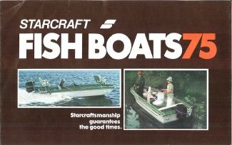 Couverture du catalogue de pêche de Starcraft 1975