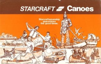 Pochette du catalogue des canoës Starcraft 1974